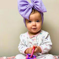Pikkukuva 2 / 5: 5 kpl vauvan turban-setti (vaaleanpunainen, vaaleanpunainen, violetti, keltainen, punainen) syntymähattu