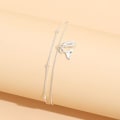 Miniatyrbillede 3 af 5: 1 stk (Sølv) Ankelhæng Multilayer Sølv Ankelkæder Sommer