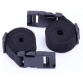 Miniatyrbillede 5 af 5: 59 Tommer Sort 2 Stk Webbing Rem 25mm Nylon Heavy Duty Remme