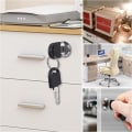 Miniatyrbillede 5 af 5: 8 Pak Universal Postkasse Lås, 30mm Metal Skabslås, Zink