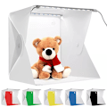 Miniatyrbillede 1 af 5: Opgraderet foldbar studioboks Fotografi Softbox lysboks med 6 farvede baggrunde