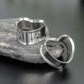 Miniatyrbilde 2 av 5: 3 par med ørepropper i rustfritt stål (stål farge 10 mm),
