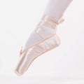 Miniatyrbillede 2 af 4: Satin Dansesko Halvpointe Ballet Slipper med Pink Bånd