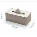 Miniatyrbillede 3 af 5: PU Læder Vævsæske, Rektangulær Vævsdispenser Vævs Holder