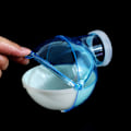 Miniatyrbillede 4 af 4: Hamster Sandbad, Mini Aftageligt Plastik Hamster Sandbad