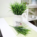 Miniatyrbilde 4 av 5: Hvetegress - 8 stk - CATTREE Kunstige Busker, Plast Hvetegress Grønne Blad Kunstige Planter Bryllup Innendørs O