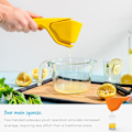 Miniatyrbillede 4 af 5: Original Lemon Fluicer Nem at Klemme Foldbar Citruspresser - 25 cm, Passer til Lime & Citron