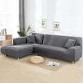 Miniatyrbillede 2 af 5: Sektionssofabetræk, L-formet sofaovertræk 1 stk. elastisk stræk