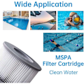 Miniatyrbillede 4 af 4: 4 stk. varmtvandsfilter til oppustelige MSpa-pools, filterpatron