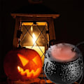 Miniatyrbillede 3 af 5: Halloween Røgmaskine Led Luftfugter Tåge Mist Maker Farve Skift