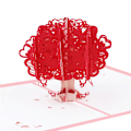 Miniatyrbild 3 av 5: 1 st. Bröllopsdagskort, 3D-kort, Pop Up-kort, 3D