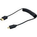 Pikkukuva 2 / 5: Micro HDMI - HDMI -kaapeli, HDMI - Micro HDMI -spiraalikaapeli, Micro