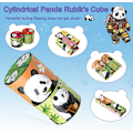 Miniatyrbillede 5 af 8: 3-pak søde panda magiske terninger, 3D uendelighedsstjerne terning magnet fidget legetøj, puslespilsterninger til børn og voksne
