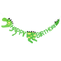 Miniatyrbild 1 av 2: Grattis på födelsedagen-banderoller Dinosaurie-festdekoration Dusch Pojkar Födelsedag