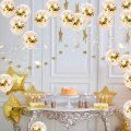 Miniatyrbillede 5 af 5: Guld Konfetti Ballon, 50 stk 12 tommer Latex Party Balloner med