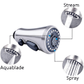 Miniatyrbillede 3 af 5: Træk ud Køkkenvaskblander 3 Funktioner Spray G1/2 Grøntsag