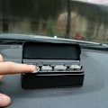 Miniatyrbild 5 av 5: 2-pack svart myntbox bil myntbörs förvaringslåda myntorganisatör