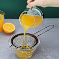 Miniatyrbillede 3 af 5: 3-delt sæt af fintmasket si, melsigte til bagning, rustfrit stål clander, matcha sort te si, sovsseparator, pasta si colanders