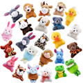 Miniatyrbild 2 av 5: 24-pack Mini Djur Plyschleksak Sortiment (24 Enheter 7,6 cm Vardera)