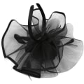 Miniatyrbilde 4 av 5: Hatt med blomstermønster i mesh til bryllup for kvinner (svart)
