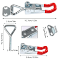 Miniatyrbillede 2 af 5: 5 stk. Heavy Duty Jern Justerbar Snap Lock Klemme Sag Snap Klemme