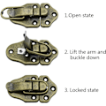 Miniatyrbillede 4 af 5: Sæt af 8 Toggle Spænder Låse Vintage Retro Toggle Lås til Smykker