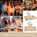 Miniatyrbilde 5 av 5: 1 stk Ramadanfat, Iftar Trebrett, Måned Middag