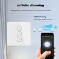 Miniatyrbillede 3 af 5: Dimmer, WiFi lysdæmperkontakt Procentfunktion med timerfunktion F