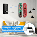 Miniatyrbillede 4 af 4: 2 stk. Skateboard Stativ Skateboard Væghængning Skateboard Væggen