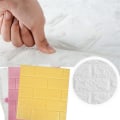 Miniatyrbilde 5 av 5: 10 stk Hvite Stereoskopiske 3D Veggklistremerker Vanntette og