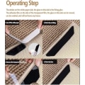 Miniatyrbillede 4 af 5: Anti-slip sort måtte, gulvmåtte, fastgjort, vaskbar med vand