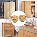 Miniatyrbilde 5 av 5: Skapsknapp, Bohemian Vintage Rattan Skapsknapper med 6