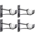 4 st Aluminiumlegering Gardinstångshållare 12 * 8cm Rostfri Gardin