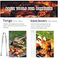 Miniatyrbillede 3 af 7: BBQ-redskabssæt i rustfrit stål - Professionelt grilltilbehør