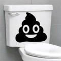 Miniatyrbilde 1 av 2: Toalett Smiley Face Dekal Morsom Bad Kjøkken Vegg Dekaler