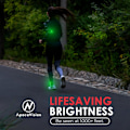 Miniatyrbillede 2 af 5: LED Sikkerhedslys (2 pak) - Klips på Strobe/Løbelys til Løbere, Hund, Cykel, Gåture, Båd, Kajak, Barnevogn og mere