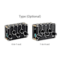 Miniatyrbillede 5 af 5: 1-i-4-ud Passiv Mixer Modul Mini Stereo 4-kanals Passiv Mixer Lyd Mixer 1 Lyd Indgang Til 4 O 4-i-1-ud
