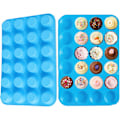 Miniatyrbilde 2 av 5: Mini Muffinform, 4-pakke med 24 kopper silikonformer, bakeform, silikonmuffinsformer - Blå