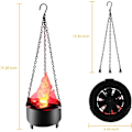Miniatyrbillede 5 af 5: 3D Falsk Flamme Hængende Lampe, 110V Dekoration, 3D Dekorativ Natlampe, Realistisk Bordlampe
