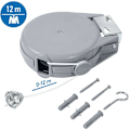 Miniatyrbilde 2 av 5: 12 m Retractable Clothesline for Clothes, Very Robust and Resista