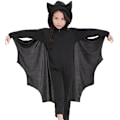 Miniatyrbillede 1 af 5: Fledermus Kostume til Børn, Halloween Kostume til Drenge og Piger, Hættetrøje med Vinger til Halloween Trick or Treat, Velegnet
