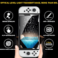 Pikkukuva 3 / 5: Näytönsuojus Nintendo Switch OLED:lle (2 kpl) sinisen ja violetin valon suojauksella, 9H korkea kovuus HD