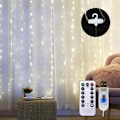 Miniatyrbillede 1 af 5: 100 LED Gardinlys - Lysstreng til Gardin - Julelys