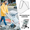 Miniatyrbild 4 av 5: Universal Vagn Regnöverdrag, Transparent Babyvagnsöverdrag, Stro