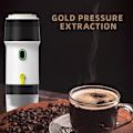 Miniatyrbillede 2 af 5: 60ml Bærbar Mini Espresso Kaffeemaskine til Kapsler og Malet Kaffe