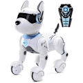 Miniatyrbild 1 av 5: Fjärrstyrd robot-hund med touchfunktion och röststyrning, RC-hundrobotleksaker för barn 3, 4, 5, 6, 7, 8, 9, 10 år och uppåt, smart och dansande robot