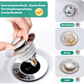 Miniatyrbild 4 av 5: Universal Avloppsplugg, (Avloppsöppning 32-42mm) Pop-Up Avloppspropp