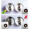 Miniatyrbillede 5 af 5: 6 stk (0 grader, 8 mm) Gasknapper, Universal Zink Rotationskontaktstyring