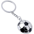 Miniatyrbillede 3 af 4: 1 nøglering fodbold vedhæng nøglering metal nøglering nøglering,