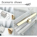 Miniatyrbillede 1 af 5: 4 stk. Twist Lock Lås Lige Bånd Lås DIY Håndværk til Punge og